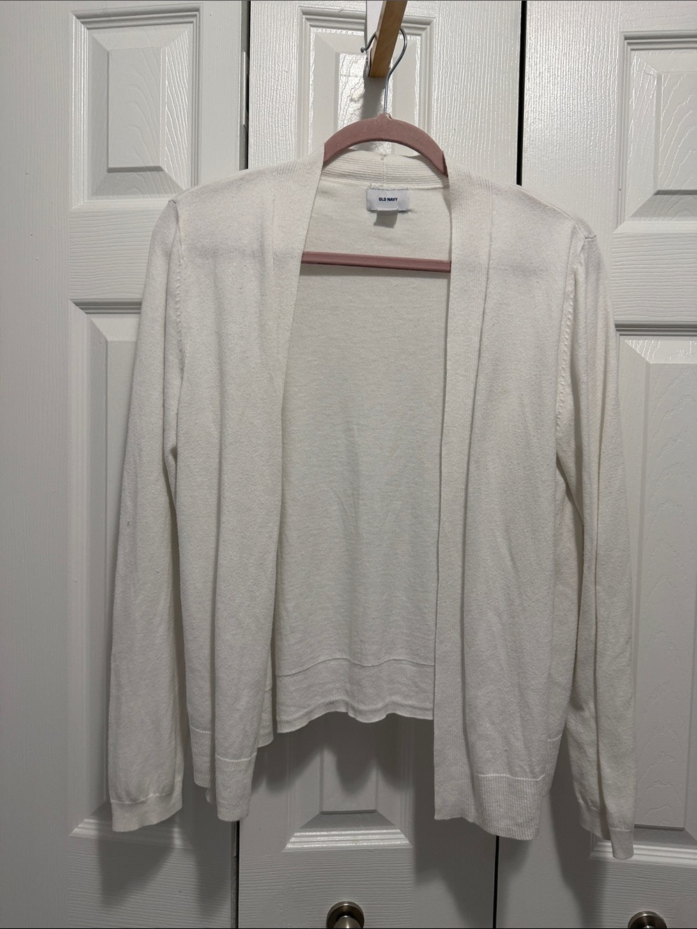 Old Navy Cream Open-Front Cardigan